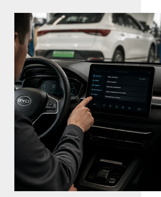 Русификация BYD E2 в Выборге от 15229 р. | ФастМобиль-Вбр под ключ