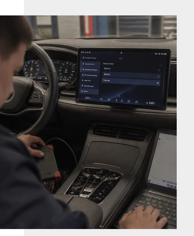 Русификация автомобиля BYD HAN для эксплуатации в Выборге