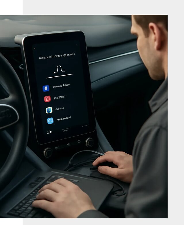 Установка приложений Lynk Co на автомобиль в Выборге